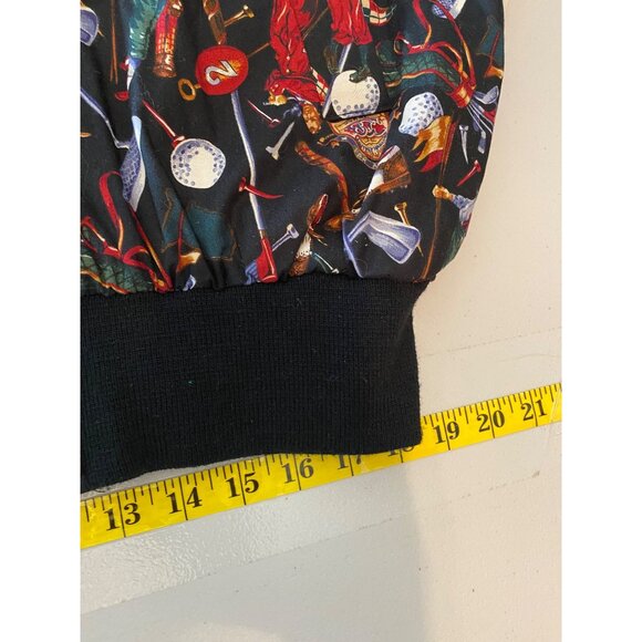 The Shell Game Golf-Themed Bomber Jacket Size XL - Picture 8 of 9